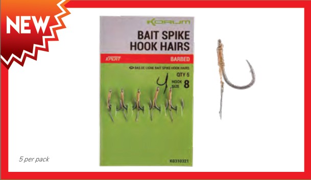 UDICA KORUM BAIT SPIKE HOOK HAIRS BARBED BR.10